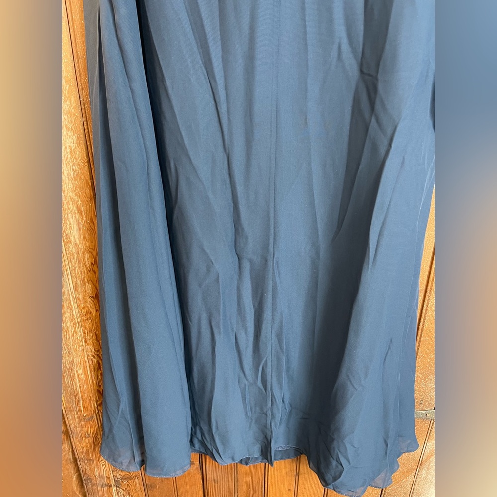 JJs House Blue Gown, One Shoulder - Picture 7 of 14
